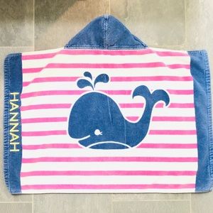 Pottery Barn Kids Monogramed Kids Hooded Towel